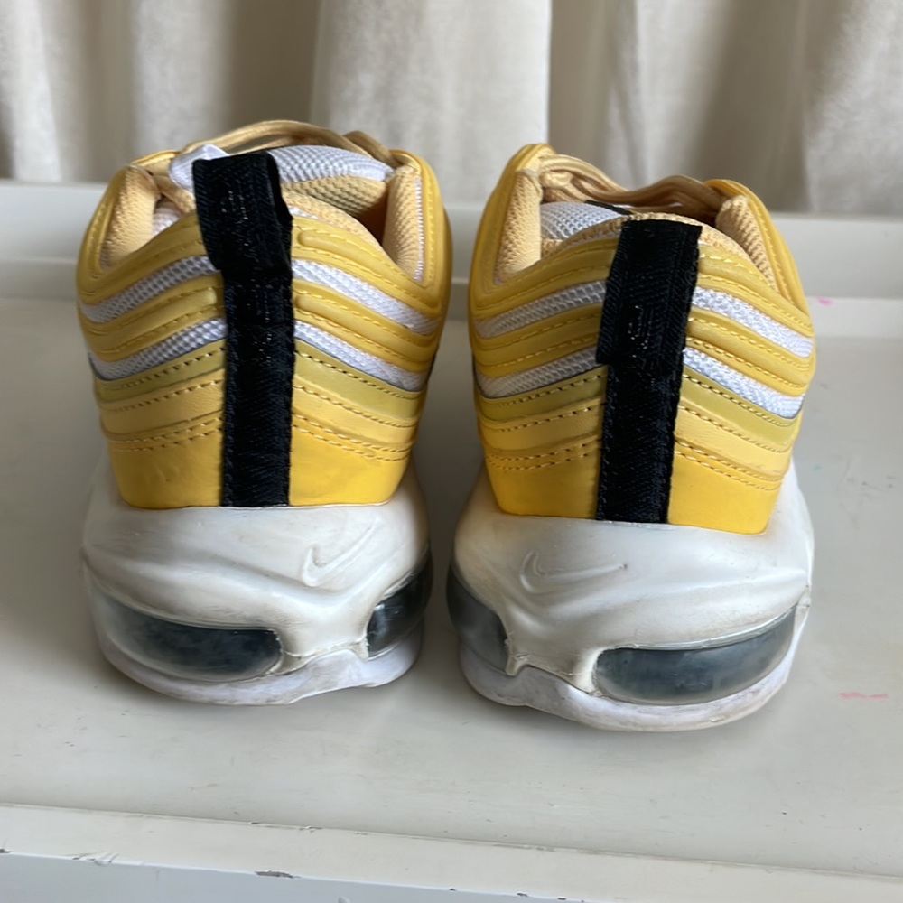 Nike Women’s Air Max 97 Sneakers in Yellow and White - Picture 4 of 7
